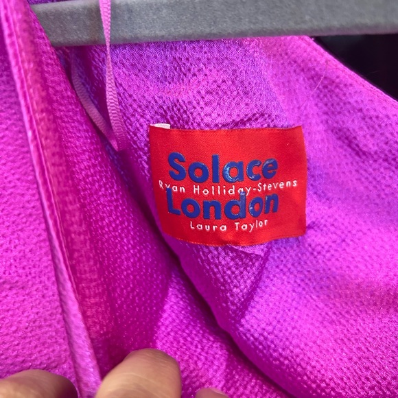 Solace London Pink Ruched One Shoulder dress, size 4, GUC - Picture 2 of 4